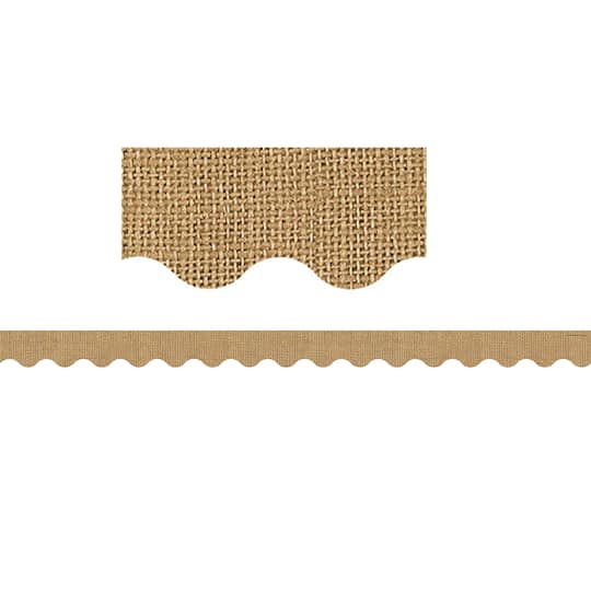 Teacher Created Resources Shabby Chic Burlap Borders, 210ft.